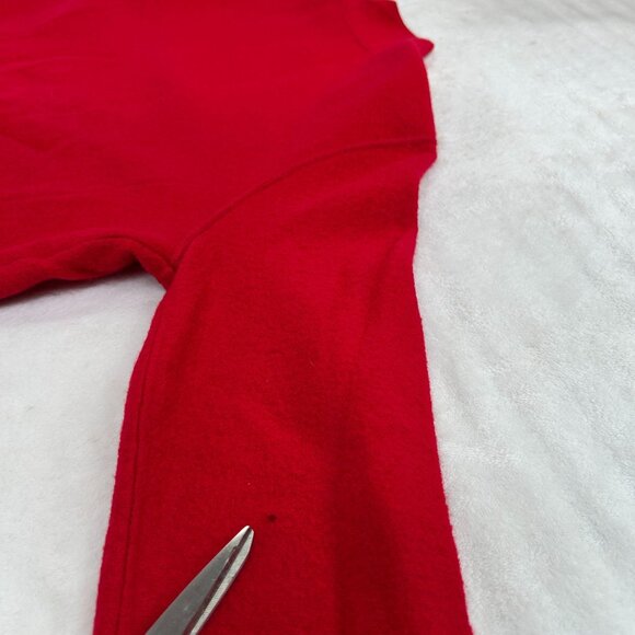 Jones New York Women Red Merino Wool Single-Button Blazer Cardigan Sweater Small - Picture 8 of 11